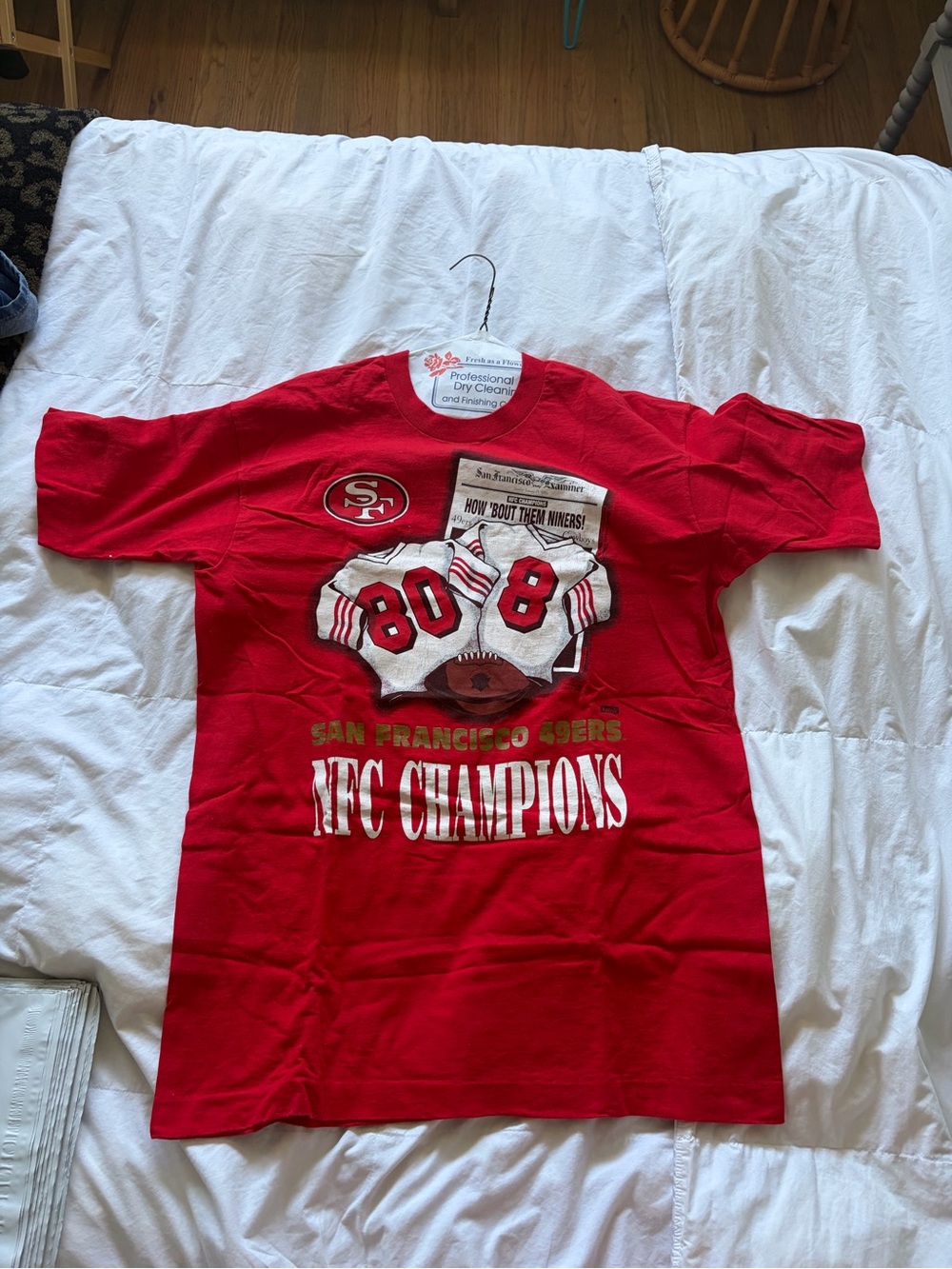 1995 San Francisco 49ers Steve Young and Jerry Rice *Vintage* NFL Shirt
